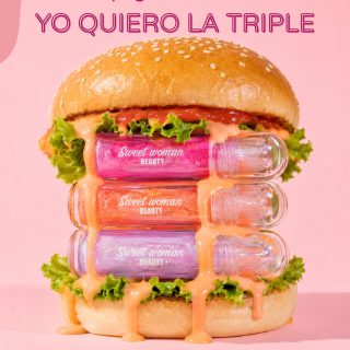 💄 Si nos van a preguntar cuál queremos... ya saben la respuesta. 🤭La triple, por favor. 🍔✨#TrendRD #Labiales #Humor #hamburguesatriple #InkaAccesorios