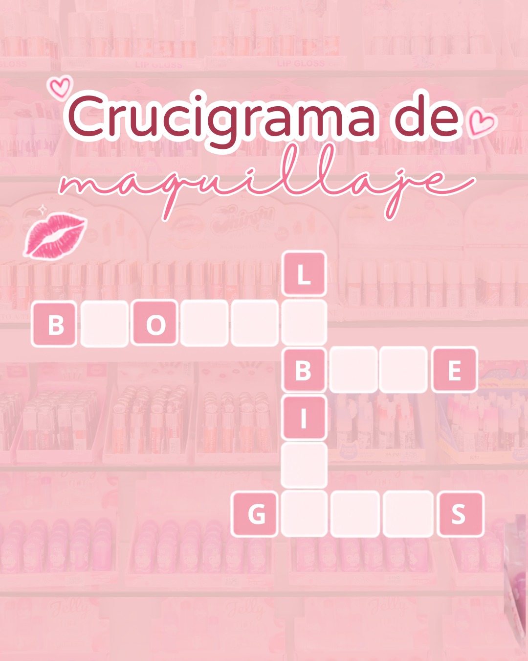 Hoy toca examen de maquillaje 💄👀Completa el crucigrama y cuéntanos cuántas acertaste. ✨A ver quién se gradúa de beauty expert en los comentarios 💗#maquillaje #crucigrama #cosmeticos #inkaaccesorios