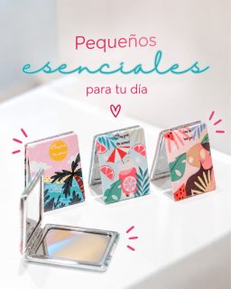 ✨ Pequeños esenciales que hacen la diferencia. 💗Llévalo en tu cartera y ten siempre un espejo cerca para esos últimos retoques antes de salir. 👀💄Además… con estos diseños tan cute, ¿cómo escoger solo uno?🥹💕#InkaAccesorios #AccesoriosRD #BeautyEssentials #EspejoDeCartera #InkaStyle