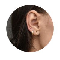 PIERCING ARETES PLATA