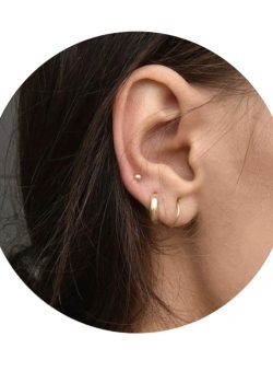 PIERCING ARETES PLATA