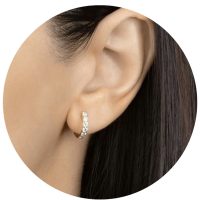 Piercing lobulo con argolla