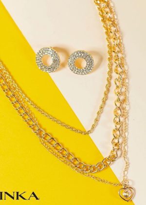 juego de collares y aretes