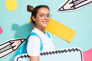 portrait-schoolgirl-with-big-notepad-template portrait-schoolgirl-with-big-notepad-template