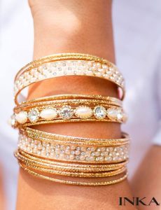 pulseras doradas