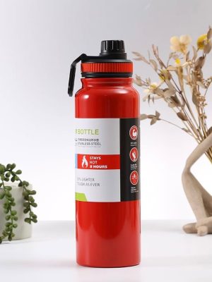 termo doble pared rojo